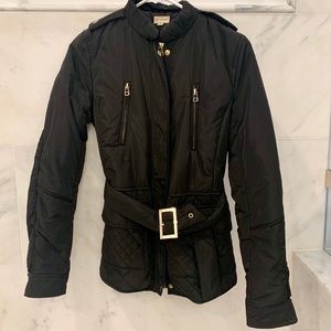 Ladies Black quilted jacket XS